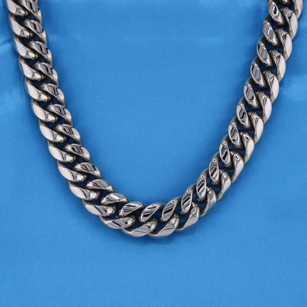 18mm Miami Cuban Chain - Premium 316L Stainless