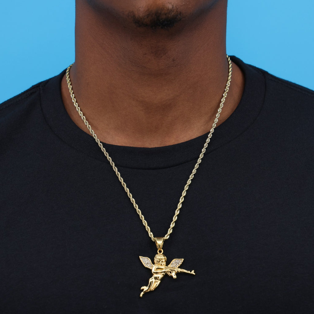 Archangel of Reprisal Pendant - Gold