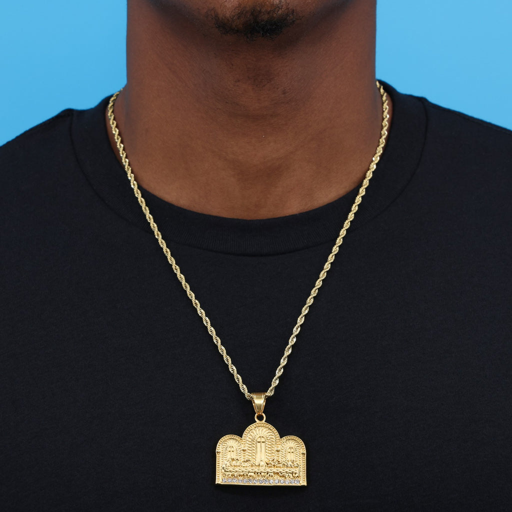 The Last Supper Pendant - Gold