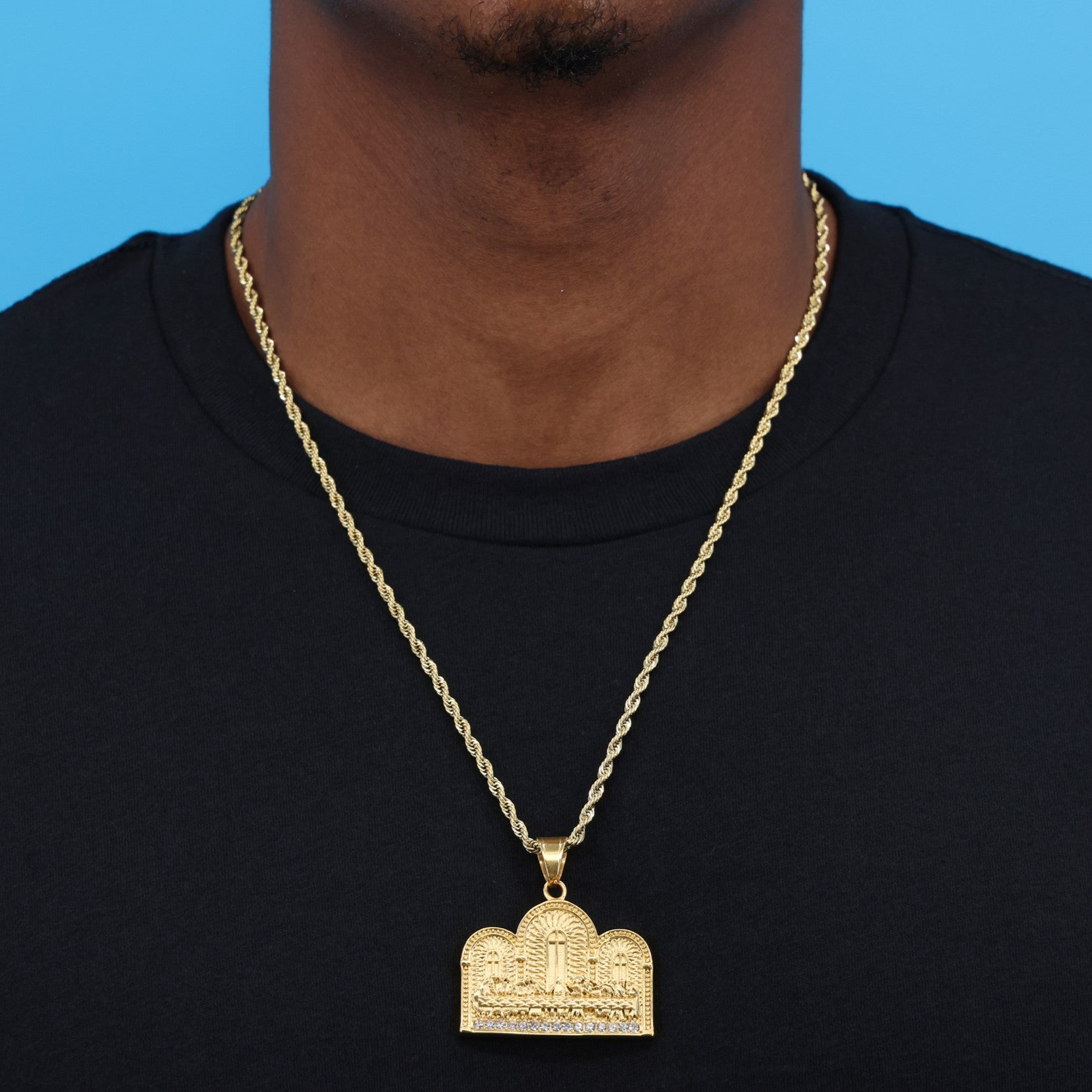 The Last Supper Pendant - Gold