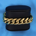 18mm Miami Cuban Bracelet - Gold