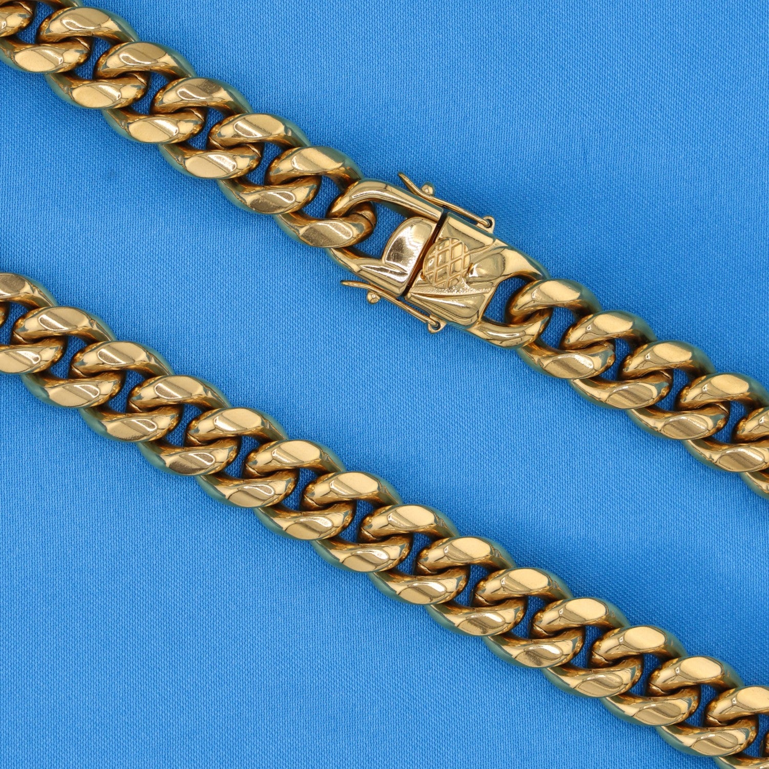 12mm Miami Cuban Chain - Gold