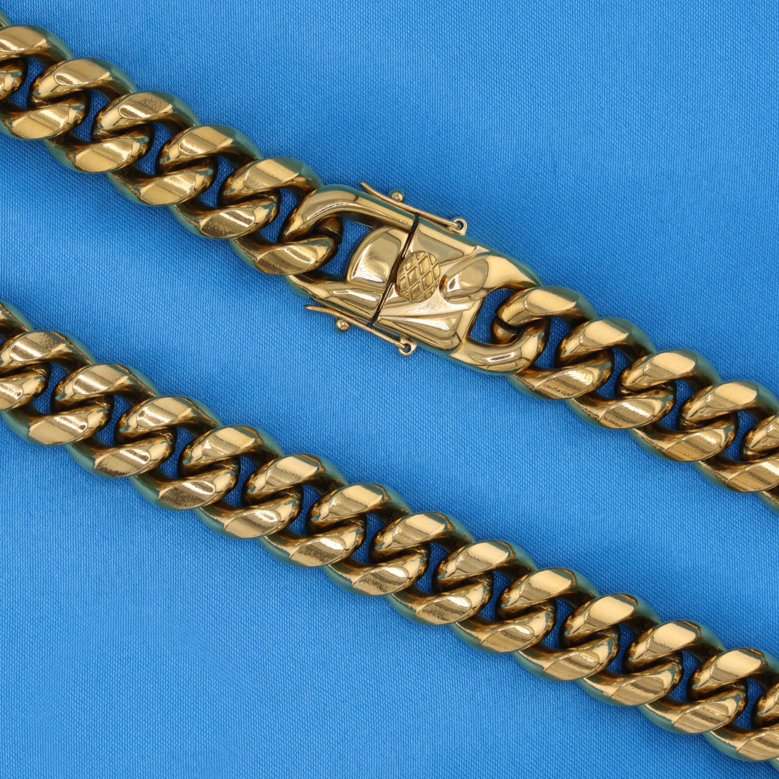 14mm Miami Cuban Chain - Gold