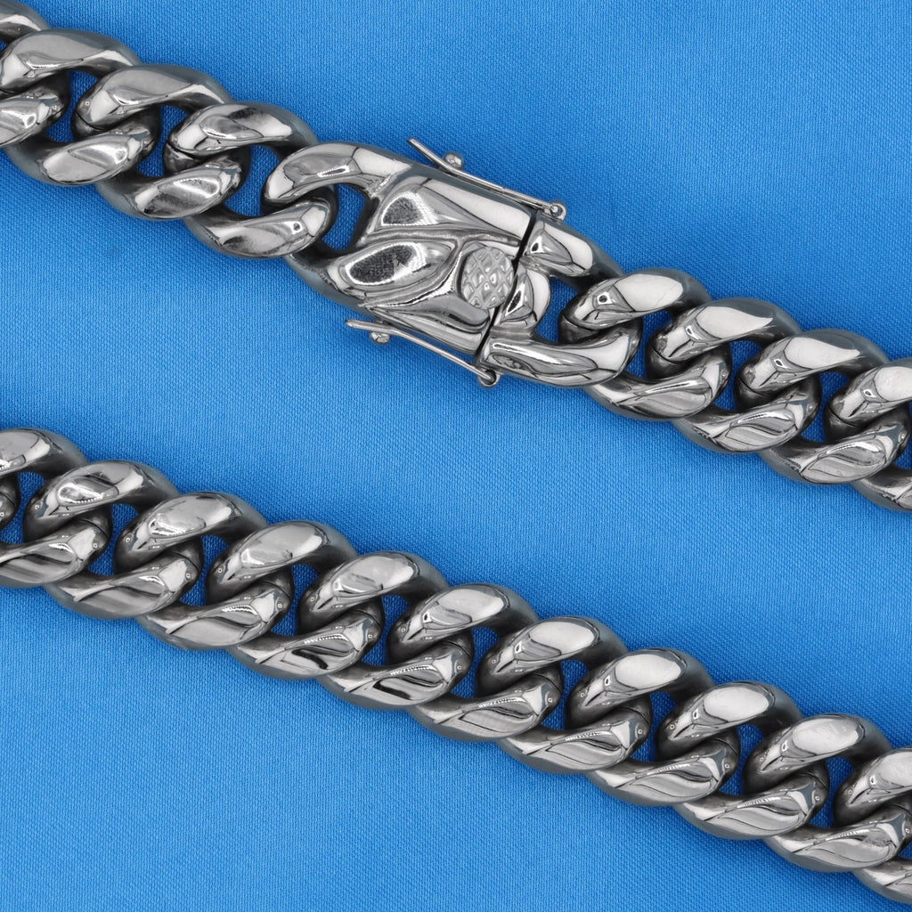 18mm Miami Cuban Chain - Premium 316L Stainless