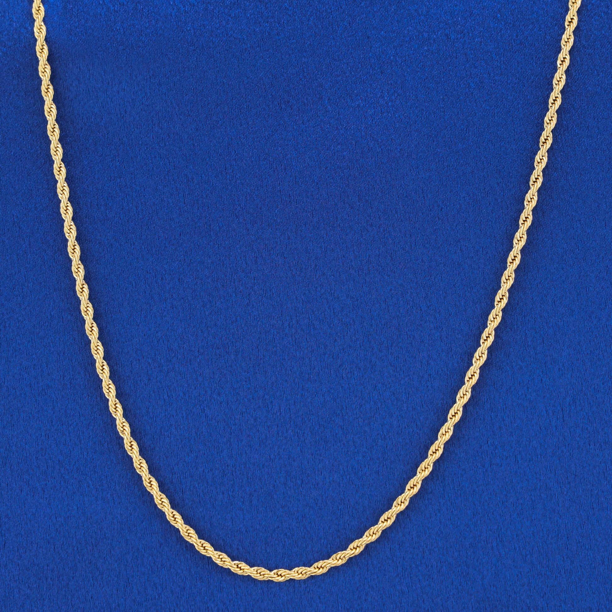 3mm Rope Necklace - Gold