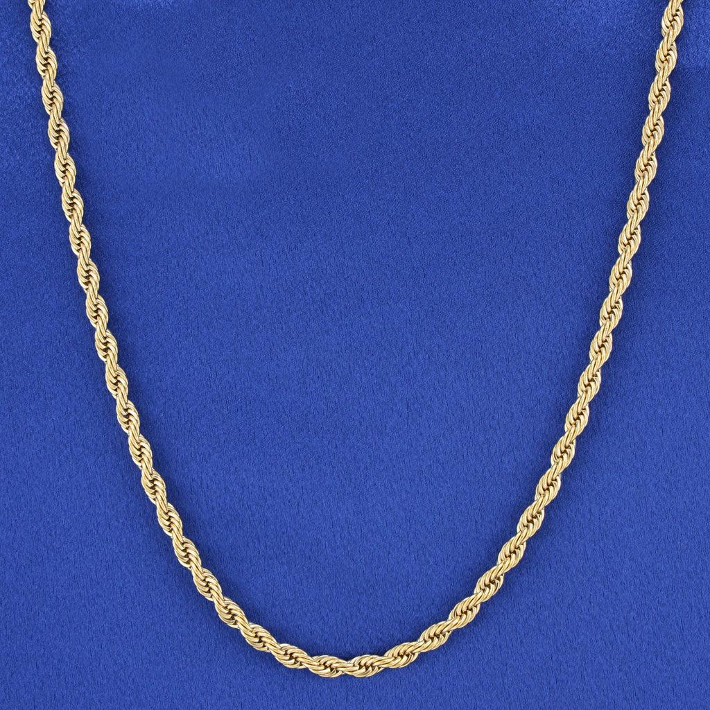 5mm Rope Necklace - Gold