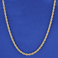 5mm Rope Necklace - Gold