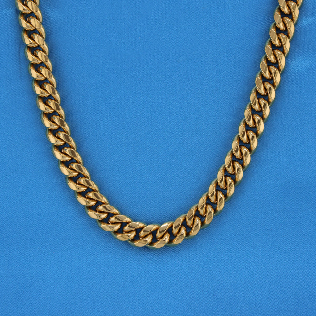 12mm Miami Cuban Chain - Gold