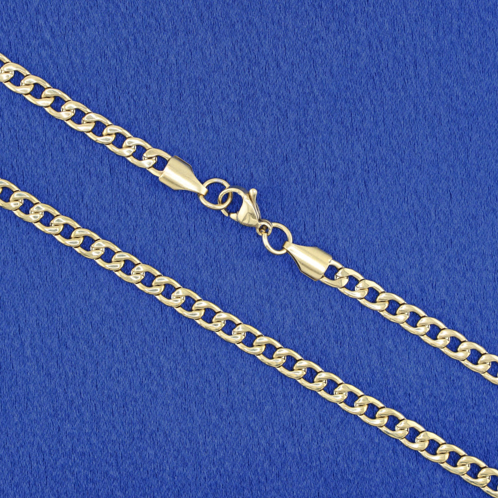 5mm Cuban Chain - Gold