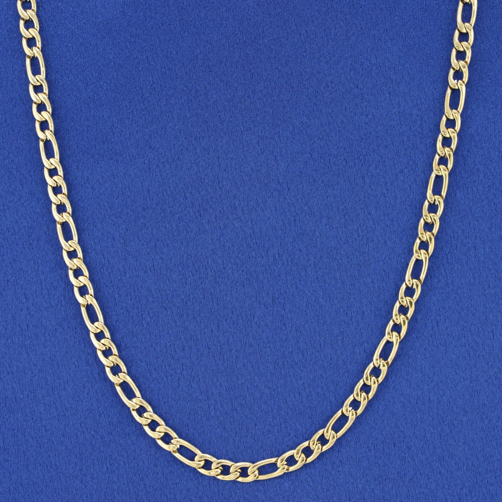 5mm Figaro Chain - Gold