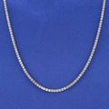 4mm Tennis Necklace - White Gold