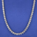 8mm Tennis Chain - White Gold