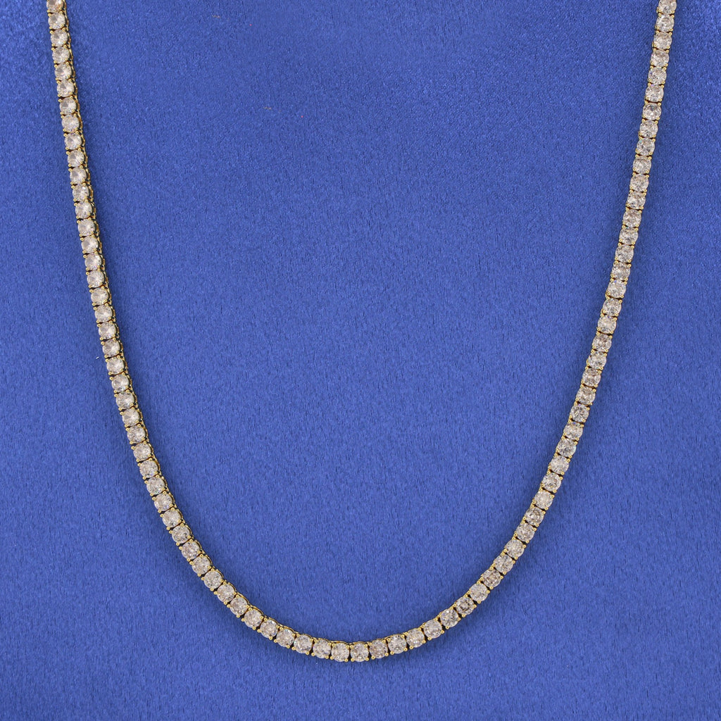 4mm Tennis Necklace - Gold