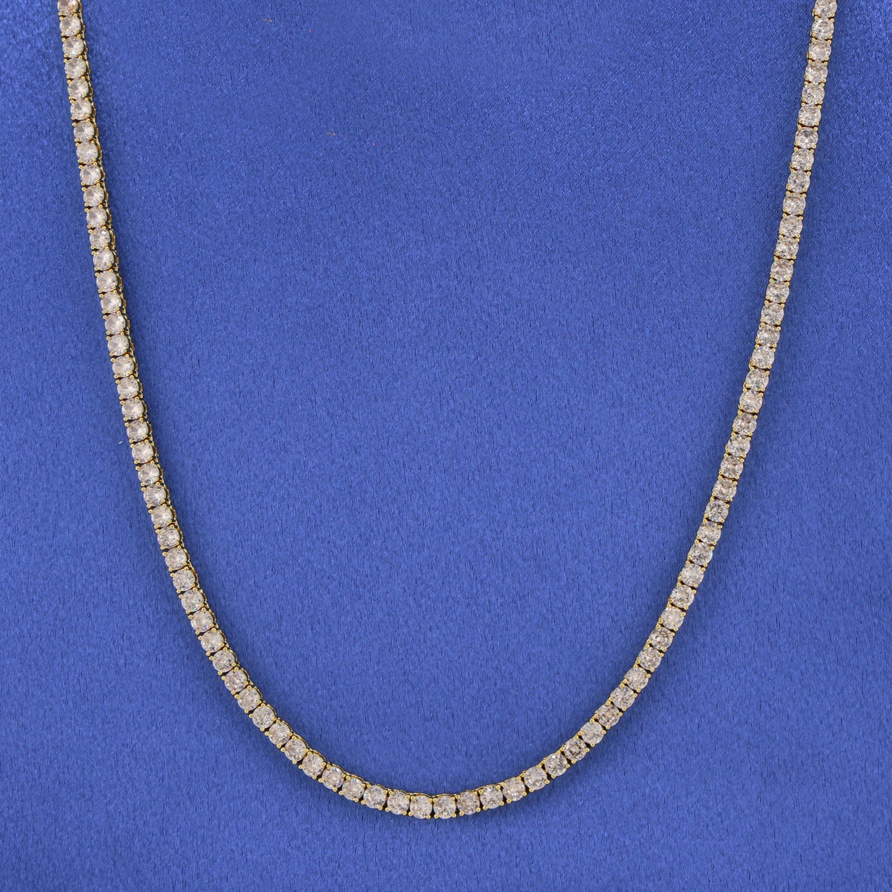 4mm Tennis Necklace - Gold