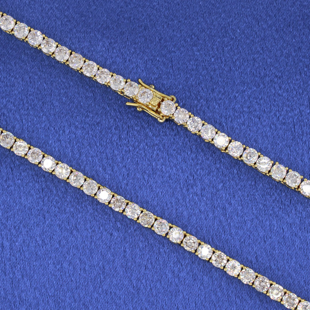 4mm Tennis Chain - Gold