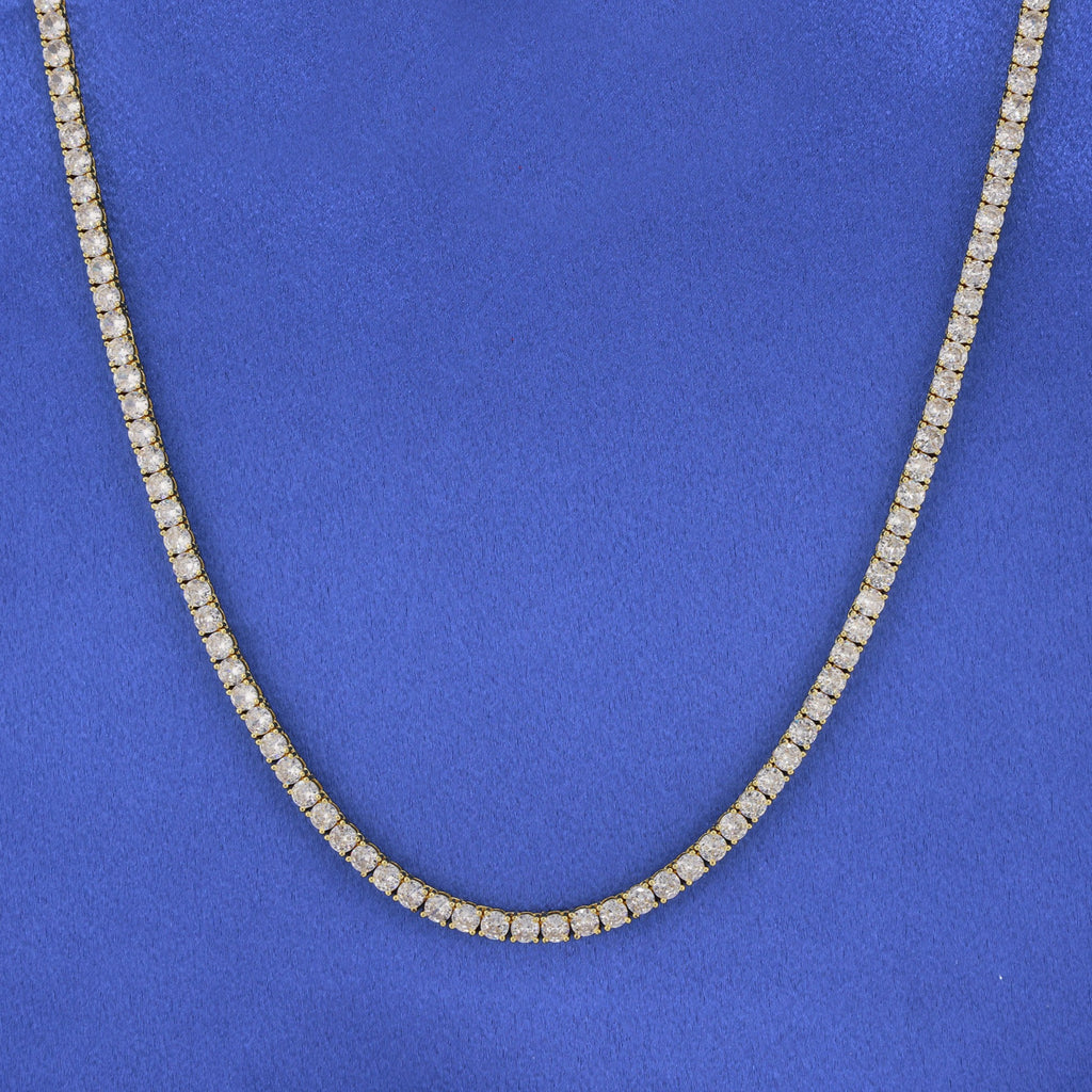 5mm Tennis Necklace - Gold