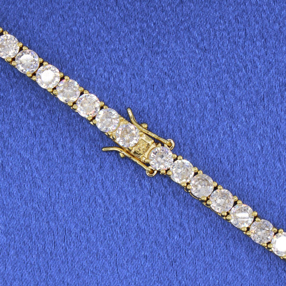 5mm Tennis Necklace - Gold