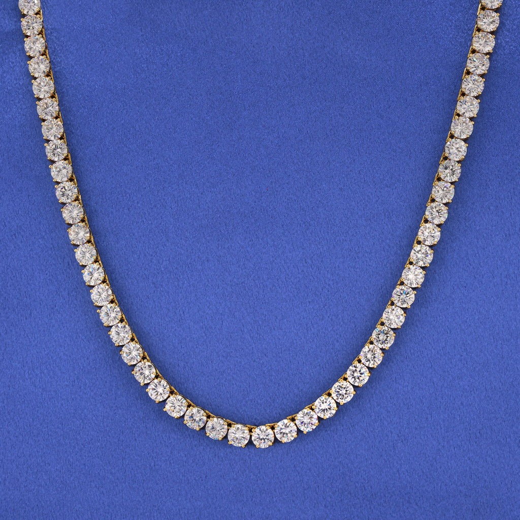 8mm Tennis Chain - Gold