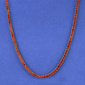 4mm Red Tennis Necklace - Gold
