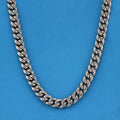 10mm Miami Cuban Chain (Iced Out Clasp) - Premium 316L Stainless