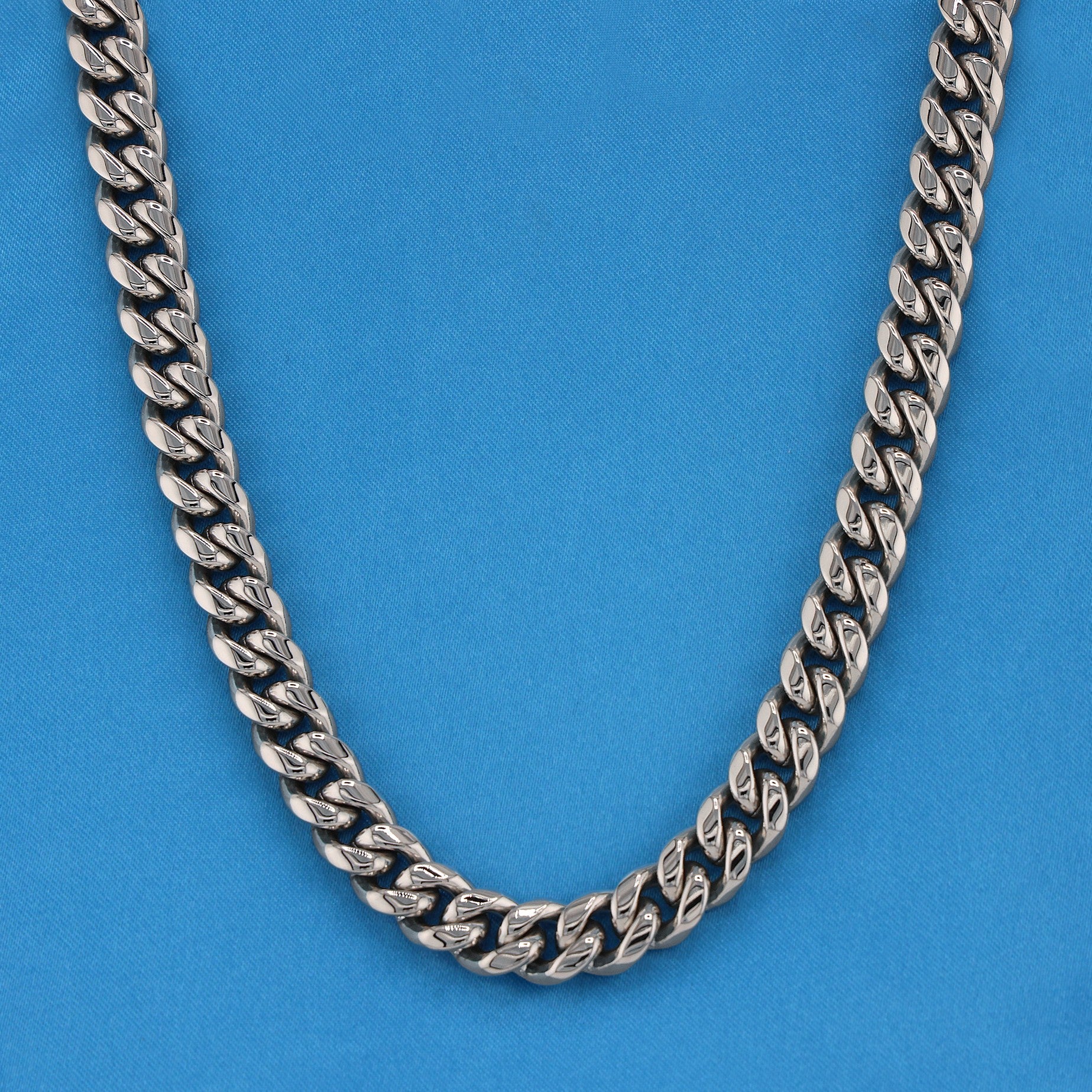 10mm Miami Cuban Chain (Iced Out Clasp) - Premium 316L Stainless