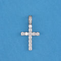 Moissanite Cross Pendant - 925 Silver
