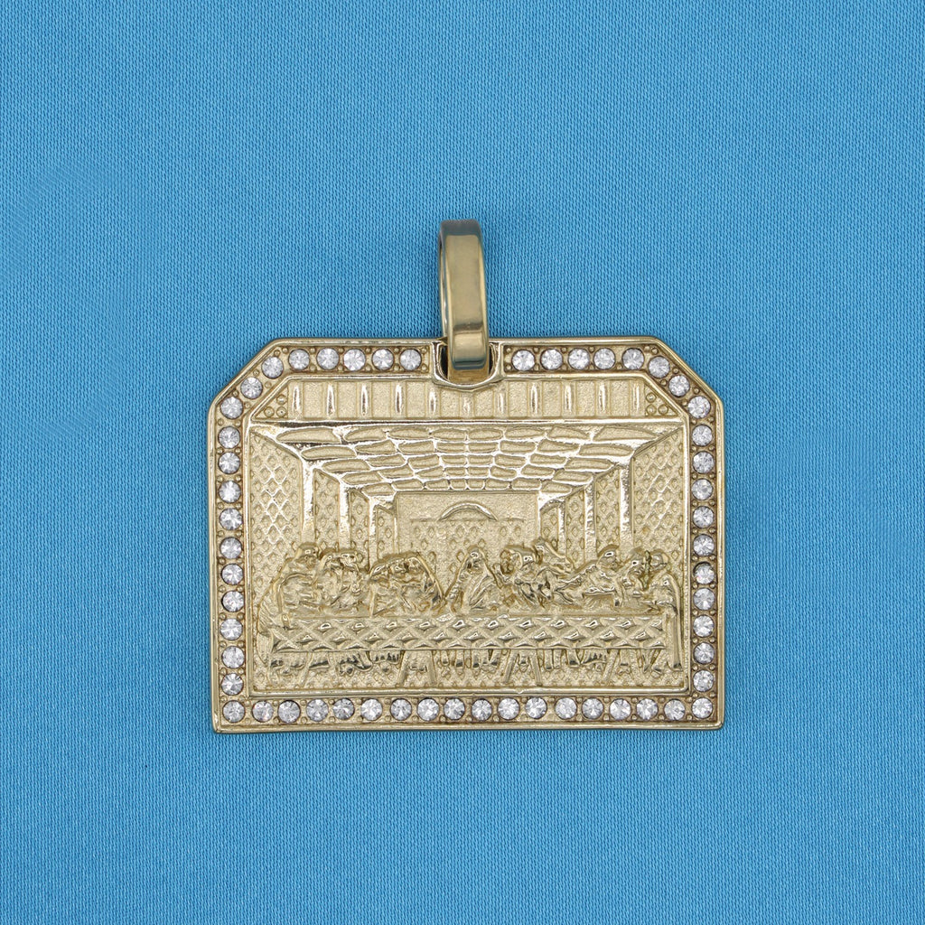 Big Last Supper Pendant - Gold
