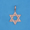 Iced Out Star of David - Rose Gold