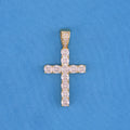 Large Diamond Cross Pendant - Gold