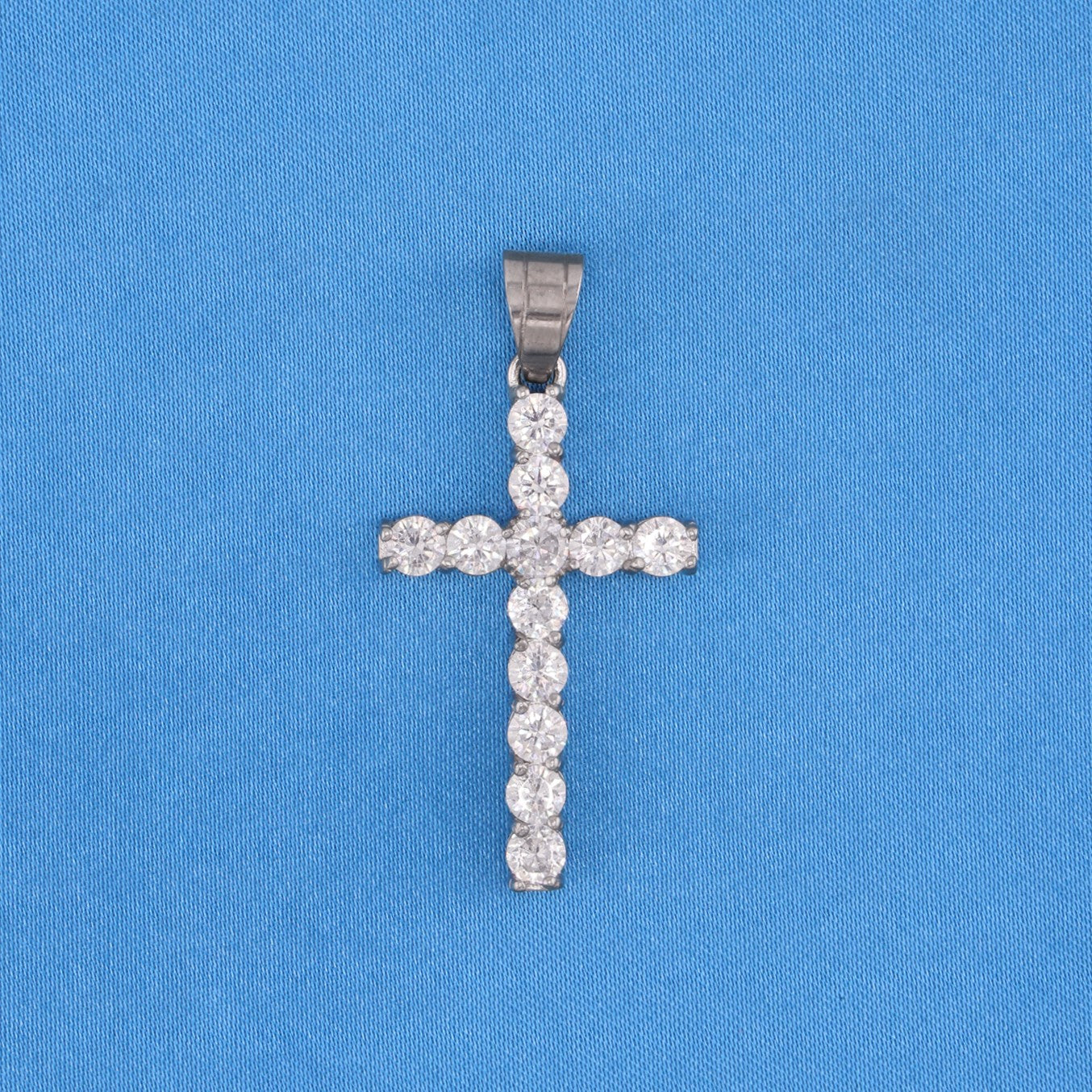 Diamond Cross Pendant - Premium 316L Stainless
