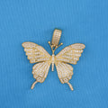 Diamond Butterfly Pendant - Gold
