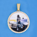 Custom XL Photo Pendant - Gold