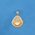 Icy Buddha Necklace - Gold