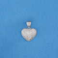 Icy Heart Necklace - White Gold