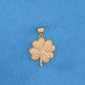 Icy Four Leaf Clover - Gold