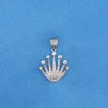 King Crown Necklace - White Gold