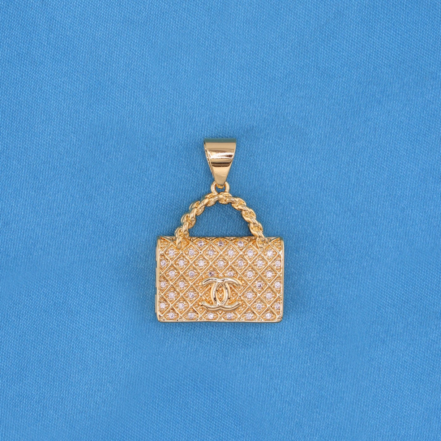 Icy Purse Necklace - Gold