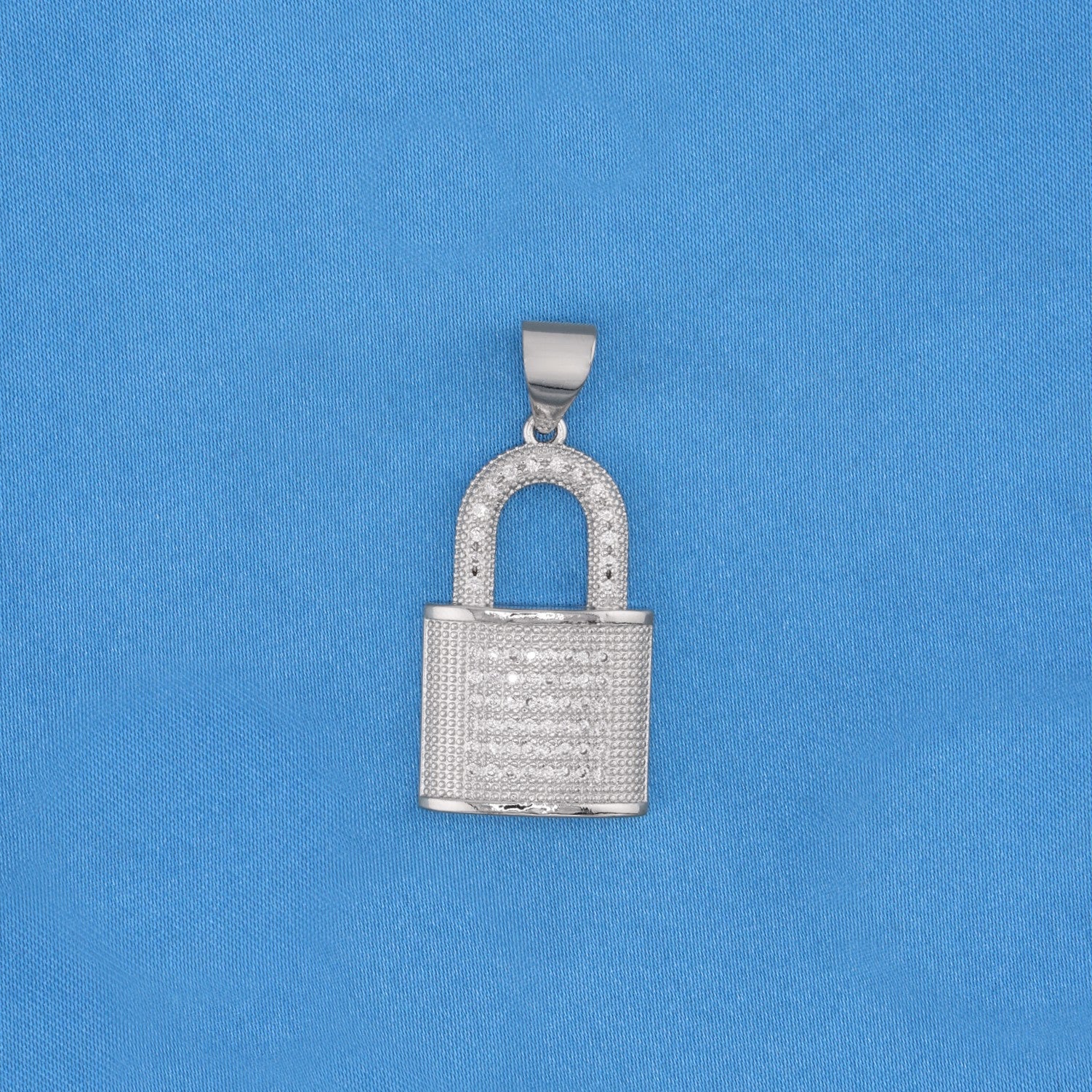 Icy Lock Necklace - White Gold