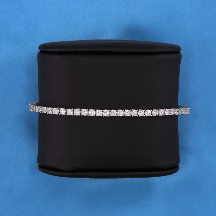 3mm Moissanite Tennis bracelet - 925 Silver