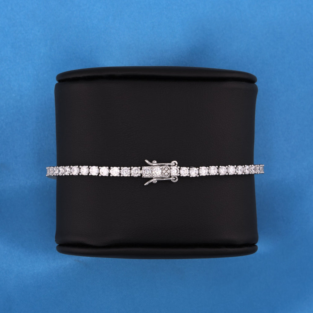 3mm Tennis Bracelet - White Gold