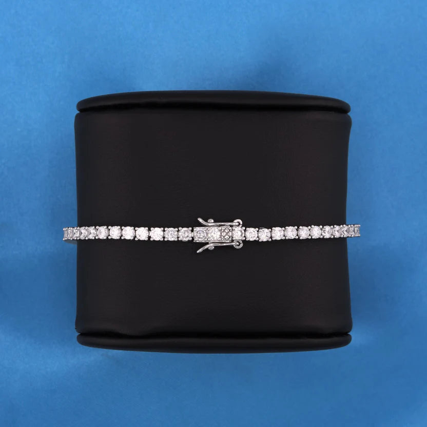 3mm Moissanite Tennis bracelet - 925 Silver