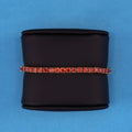 4mm Red Tennis Bracelet - Gold