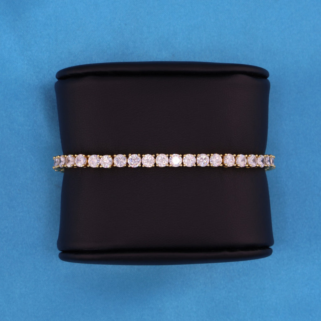4mm Tennis Bracelet - Gold