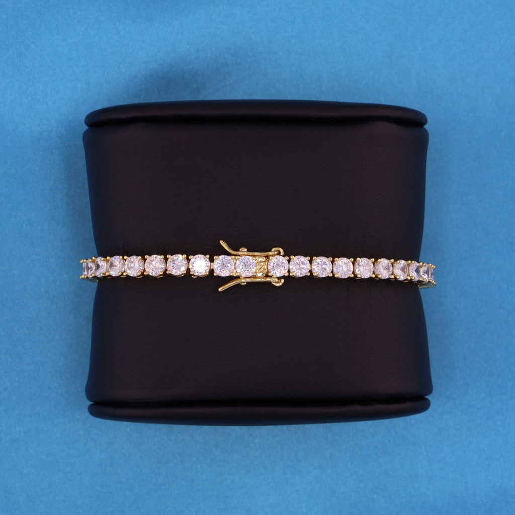 4mm Tennis Bracelet - Gold