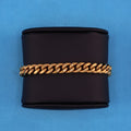 10mm Miami Cuban Bracelet with Iced Out Clasp - Gold