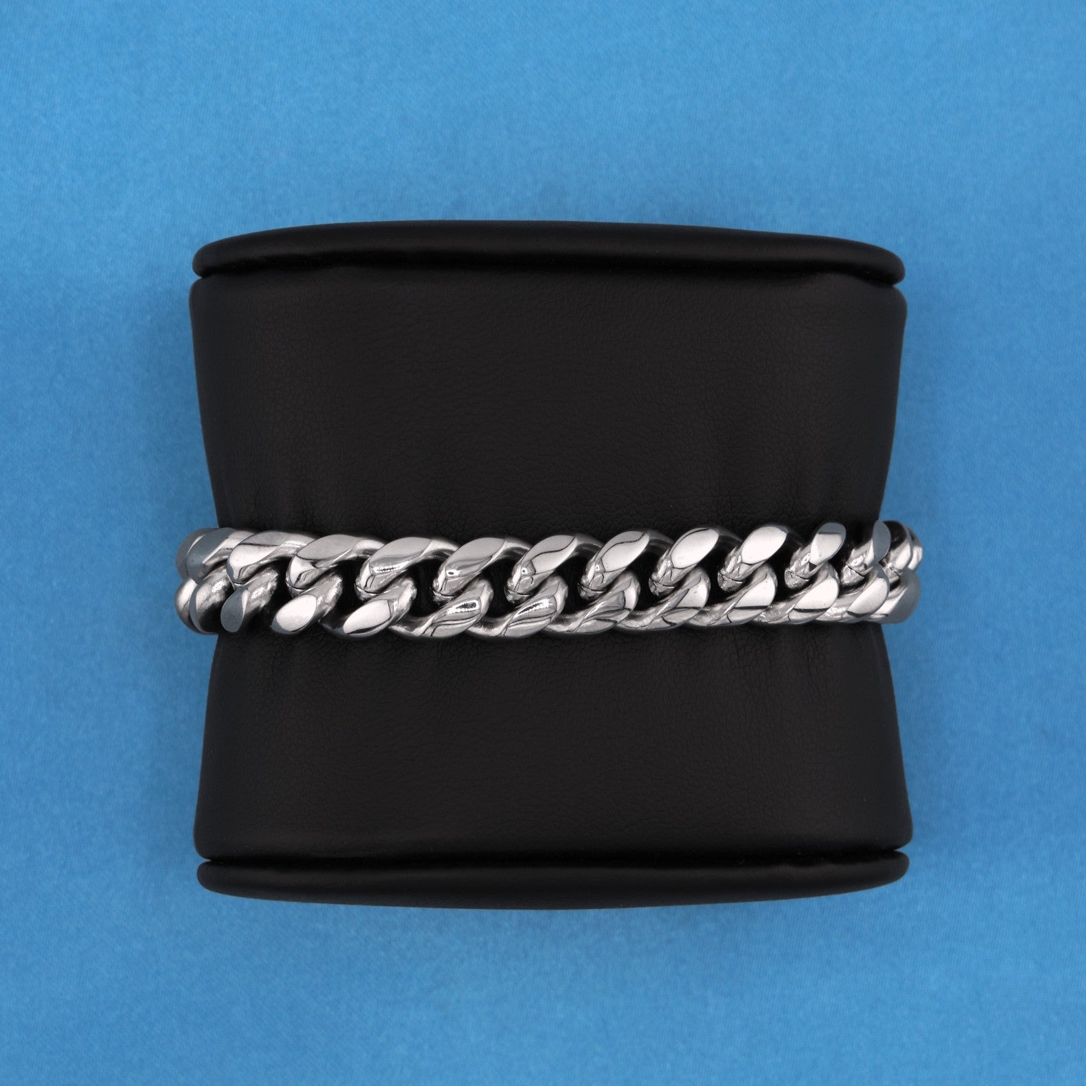 8mm Miami Cuban Bracelet (Iced Out Clasp) - Premium 316L Stainless