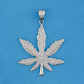 Big Weed Leaf Pendant - Premium 316L Stainless