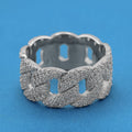 Iced Out Cuban Ring - 925 Silver