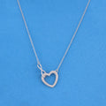 Heart Infinity Necklace - 925 Silver