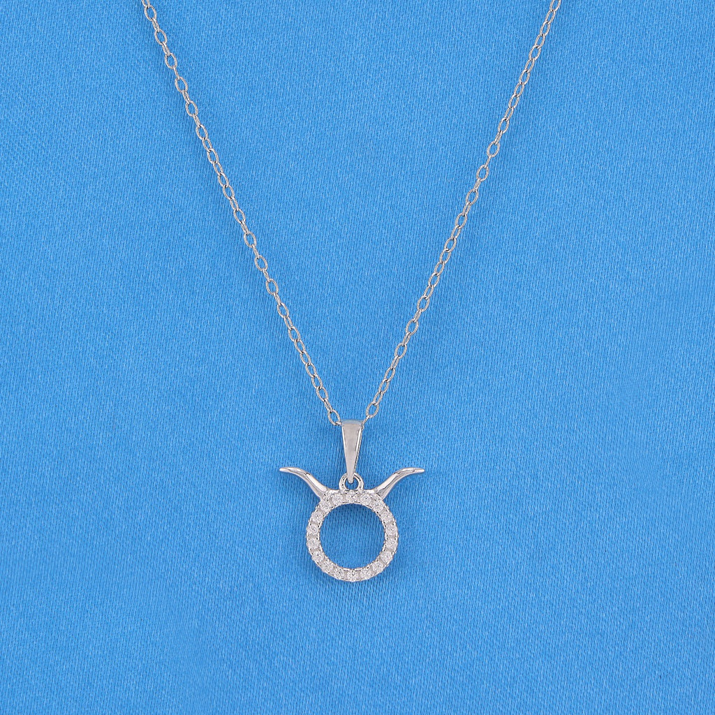 Zodiac Sign Taurus Necklace - 925 Silver